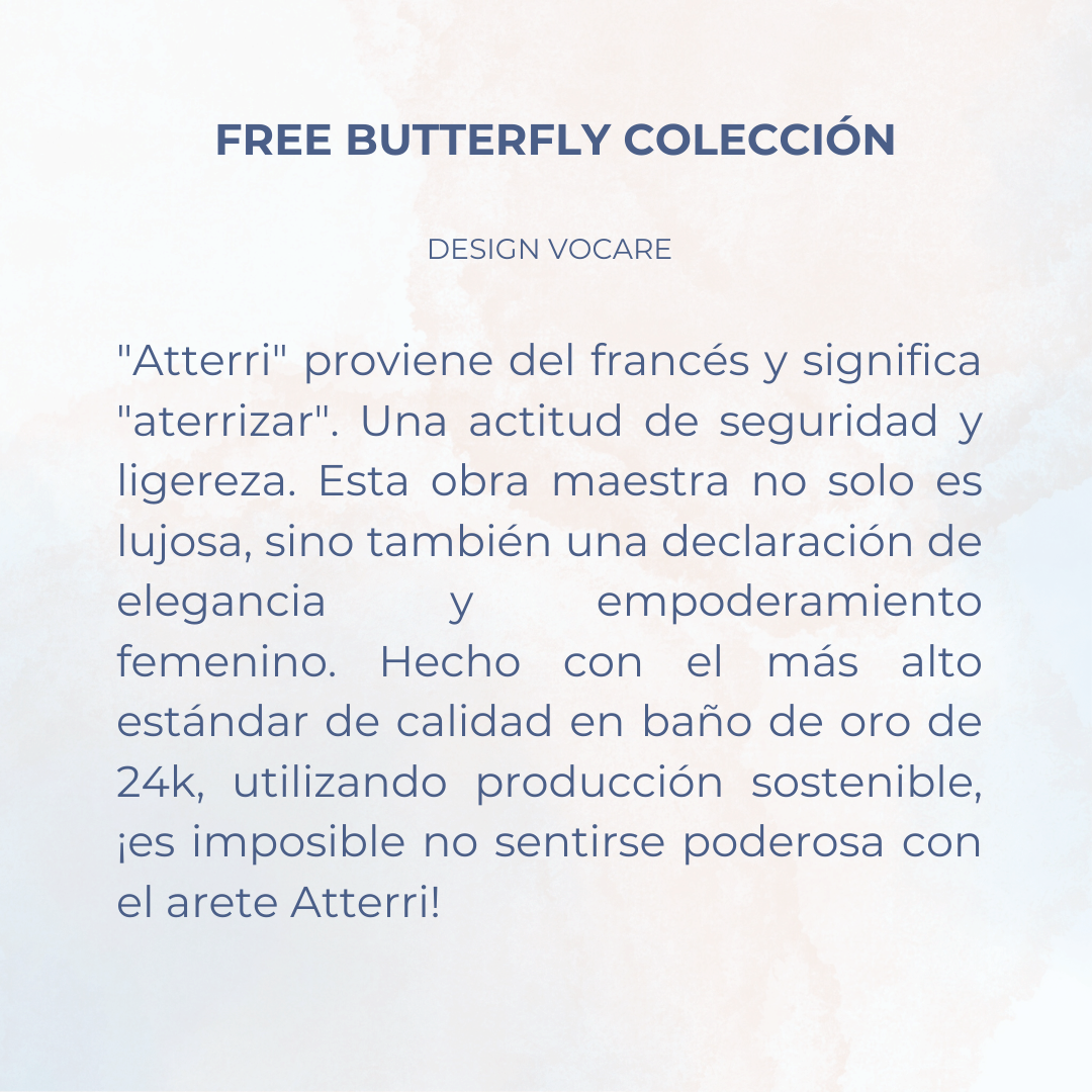 Brinco Atterri - Coleção Free Butterfly