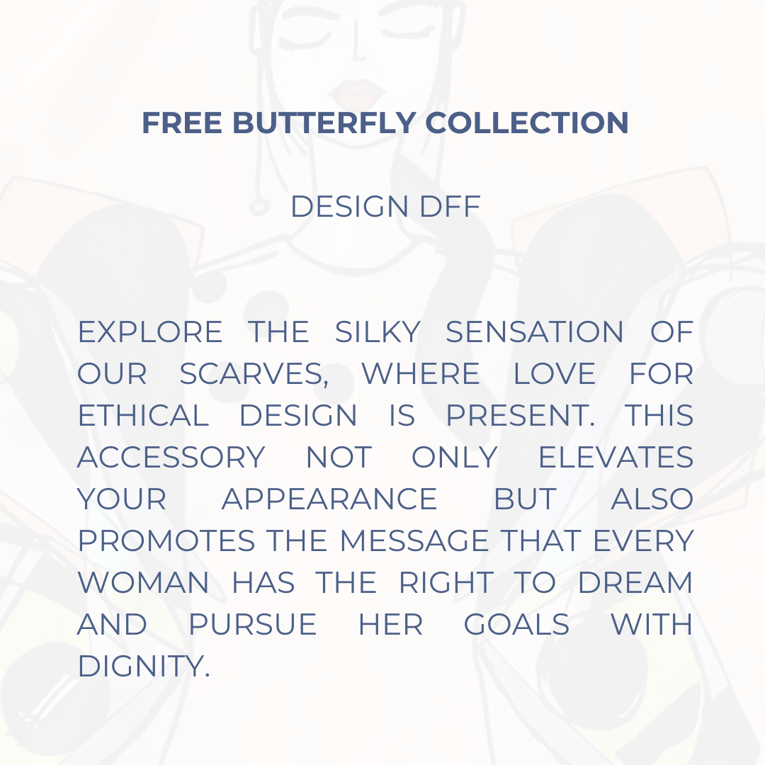 Maxi Scarf Néctar - Lenço Maxi Néctar - Free Butterfly Collection - DFF