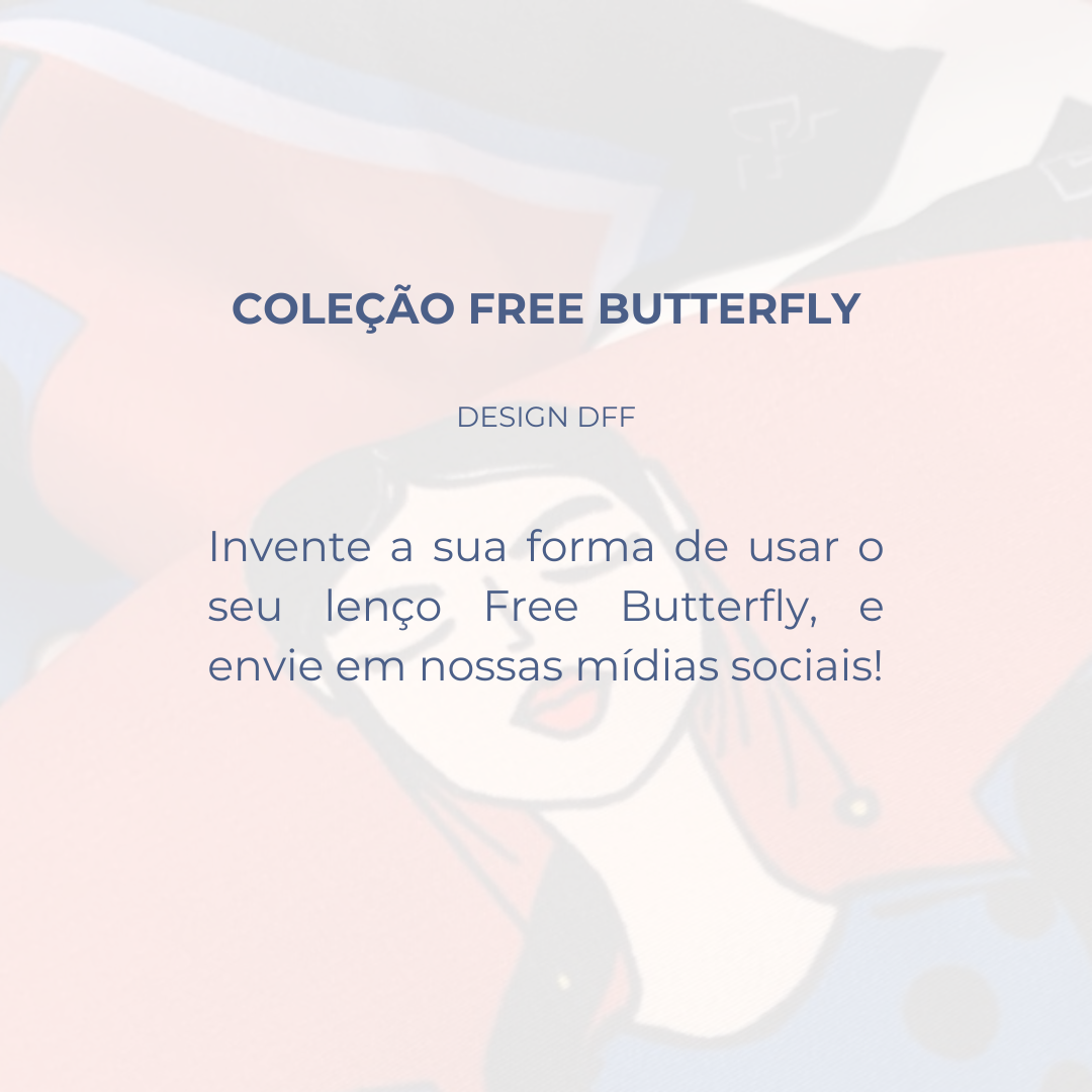 Mini Scarf Rouge - Coleção Free Butterfly - DFF