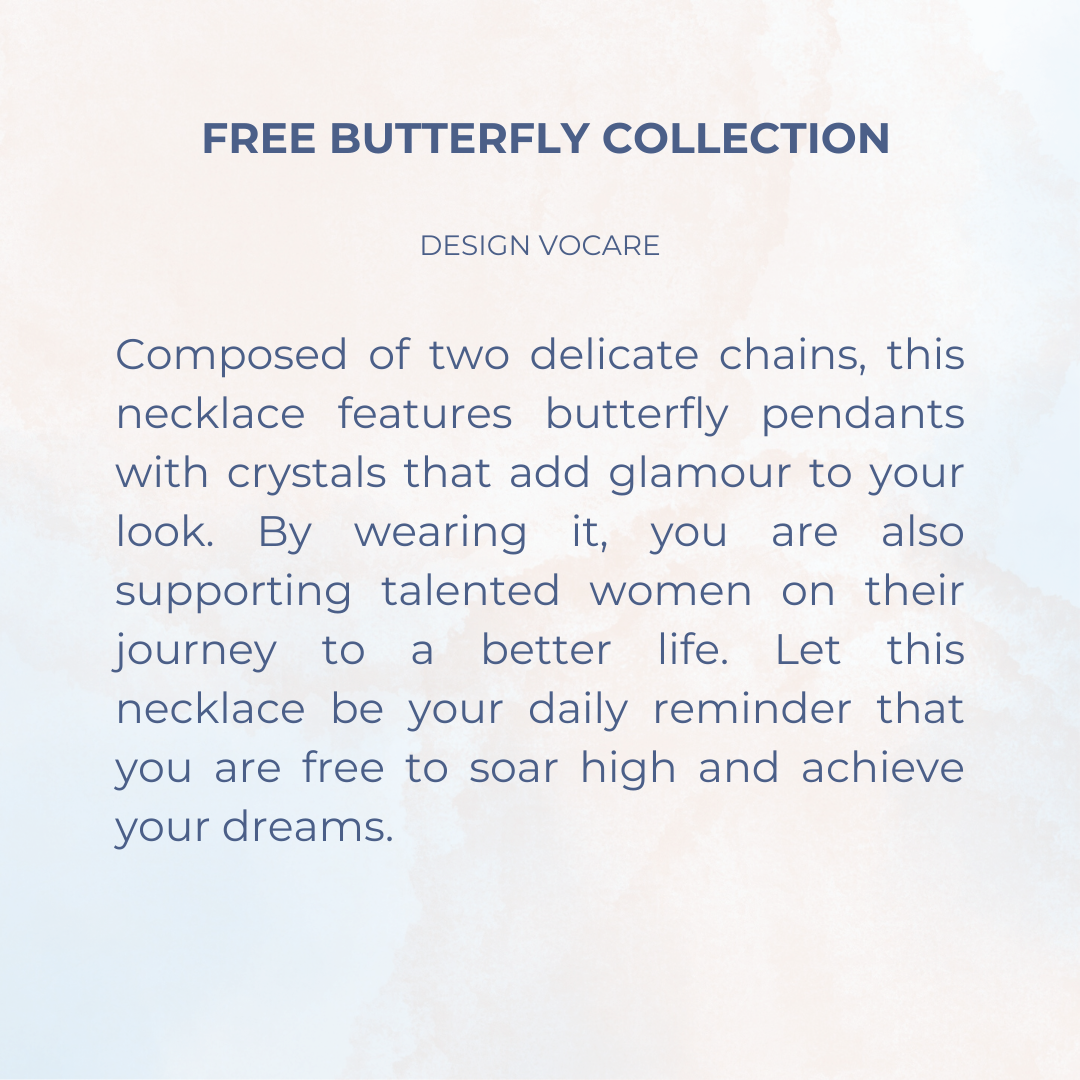 Double Collier - Coleção Free Butterfly - Colar Duplo